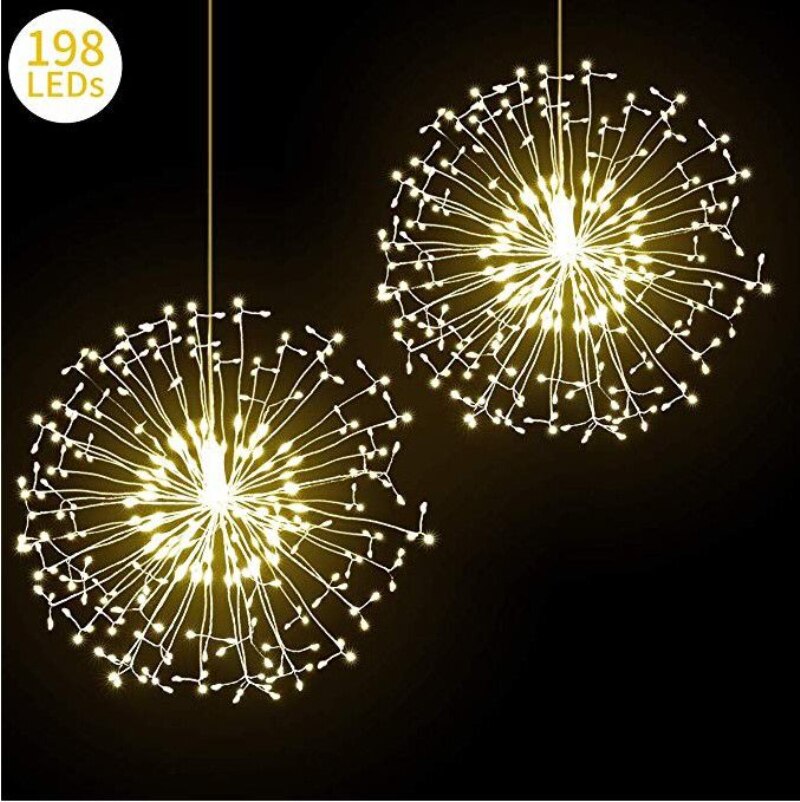 FÜHRTE Feuerwerk Schnur Lichter Löwenzahn Lampe Weihnachten Gebühr Lichter Girlande Angetrieben Durch AA Batterie Beleuchtung Hause Dekoration