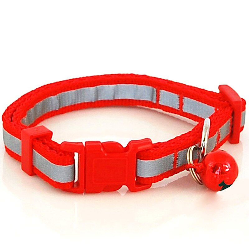 2 maten Nylon Reflecterende Halsband Kleine Kant Hond Kat Poppy Huisdier Kraag met Bel