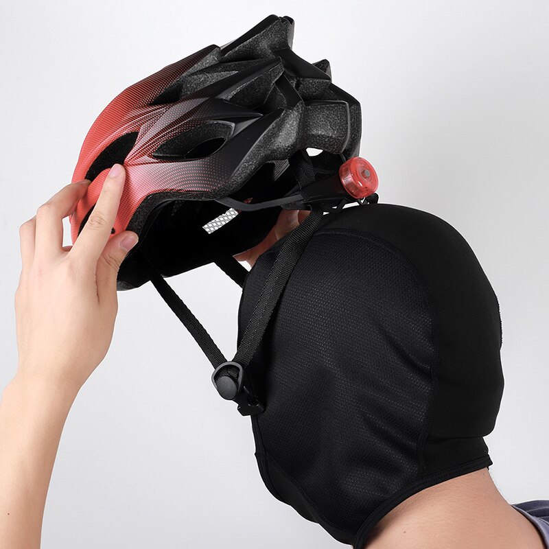 Väst cykling vinter vindtät termisk fleece cykelkeps löpning skidåkning motorcykel sport helmask huvudbonad hatt mtb cykelkeps