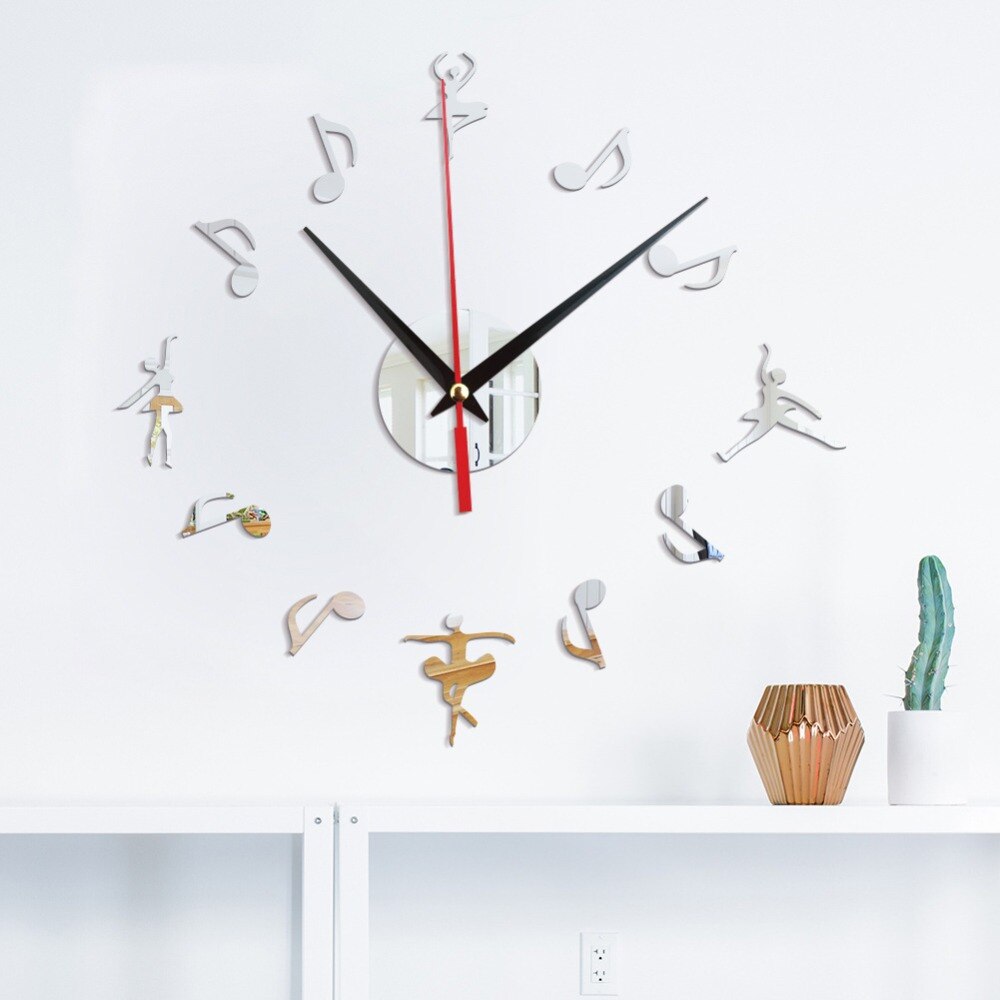 Music Studio Wall Sign Clock Music Notes Wall Clock Treble Clef Music Wall Art Decorative Clock For the Musician or Singers