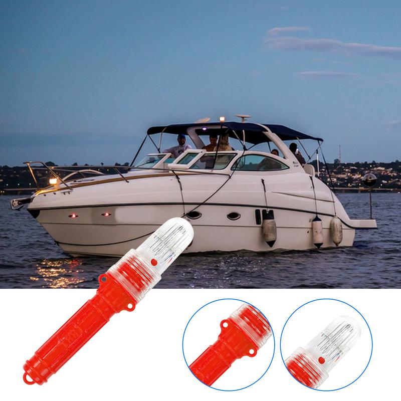 LED Angell icht LED Licht gesteuert Fischerei Doppel blitz lampe Boje Signal Licht wasserdicht Netz Blitz Warnleuchte Anzeige