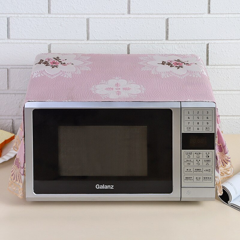 Moderne Neue Haushalts Tischdecke Ofen Tuch Abdeckung Handtuch Mikrowelle Staub Abdeckung Lagerung Tasche Schnee Blume Mikrowelle Ofen Abdeckung: J