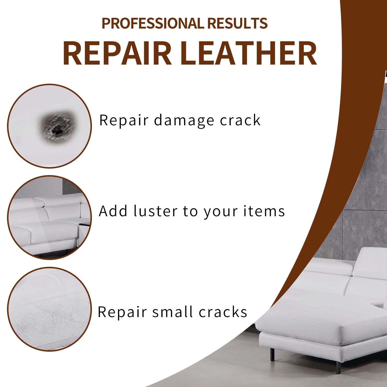Leather And Vinyl Repair Kit - Furniture Couch Car Seats Sofa Jacket Kit - Furniture Couch Car Seats Sofa Coats Holes Repair#50