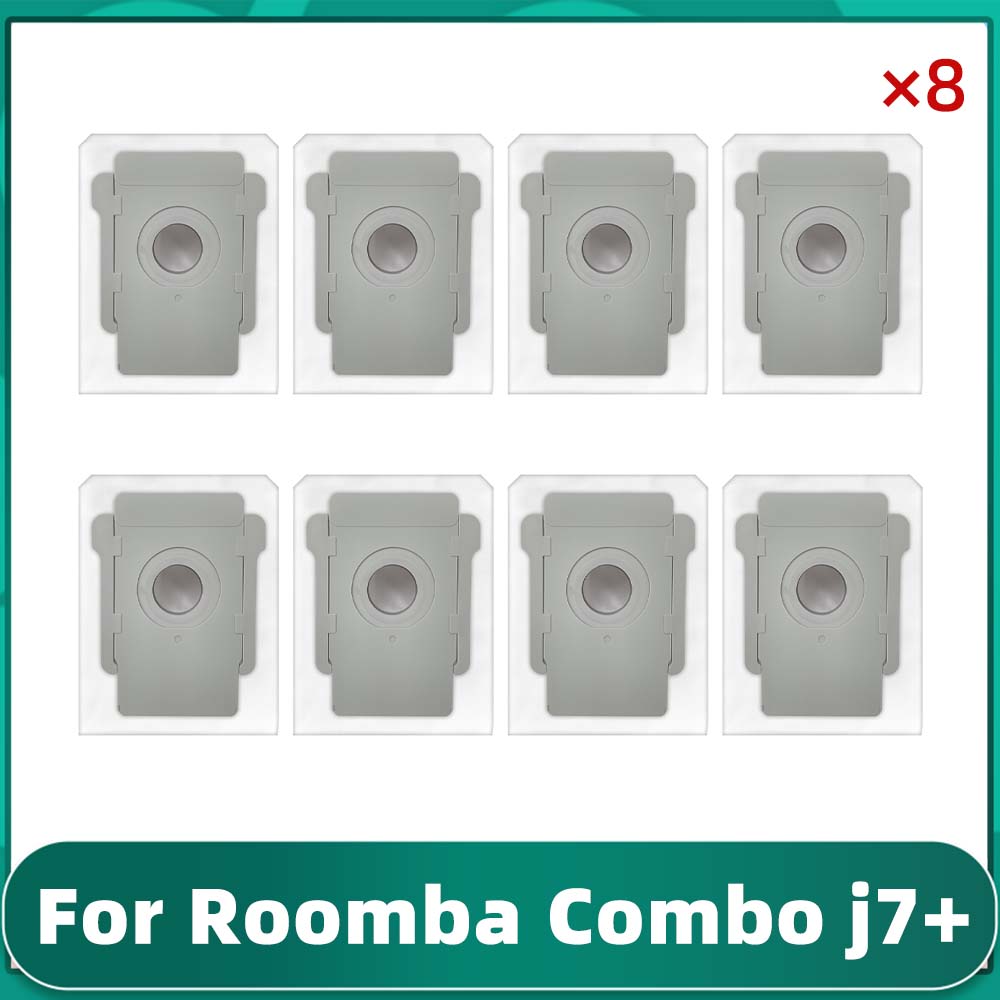 Kompatybilny z ( iRobot Romba Combo j7+ / j9+ / 10 Max ) Wałek, szczotka boczna, worek na kurz, mop, części zamienne i akcesoria do odkurzaczy robotów.: plum