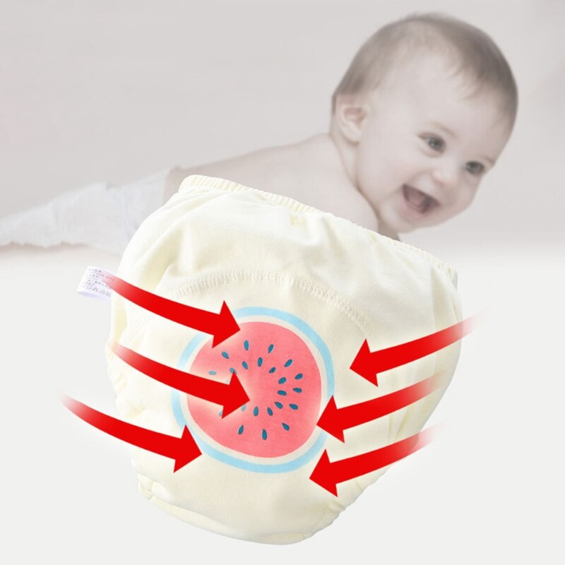 1 Pc Baby Toddler Toilet Potty Training Pants Reusable Nappies Diapers Underwear Padded Cover