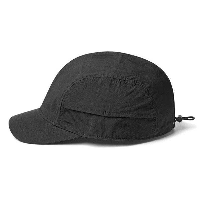 A Men'S Short-Brim Cap, Summer Style, Breathable And Quick-Drying Baseball Hat, Lightweight Soft-Top Duckbill Cap for Women: black