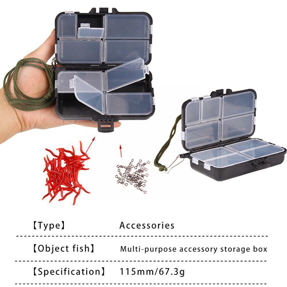 Removable Bait Storage Box Plastic 9 Grid Multi-purpose Outdoor Box Fishing Waterproof Gear Parts Box Gear Accessory Fishin W9R2