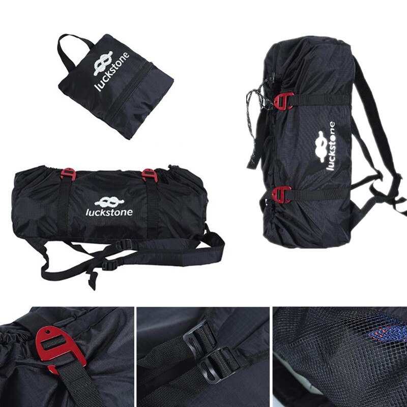 Rock Climbing Rope Bag Cord Carry Bag Hiking Shoulder Backpack Folding Portable Waterproof Backpack Ground Mat