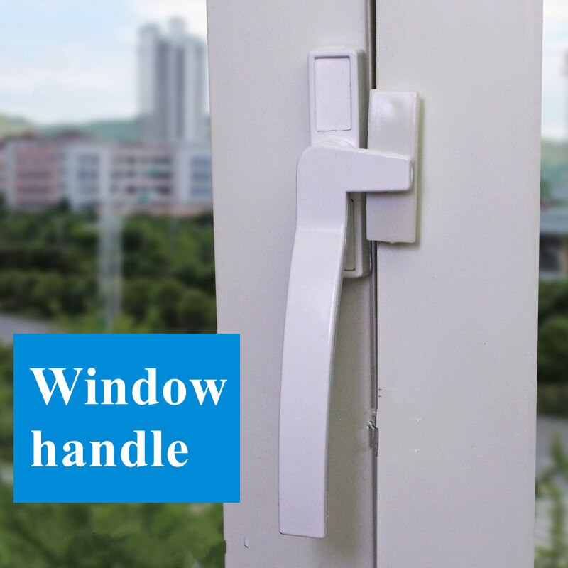 Aluminiumslegering vindueshåndtag låse plast stål skub åbne dør vindueslås spænde reparation udskiftningsdele: Venstre