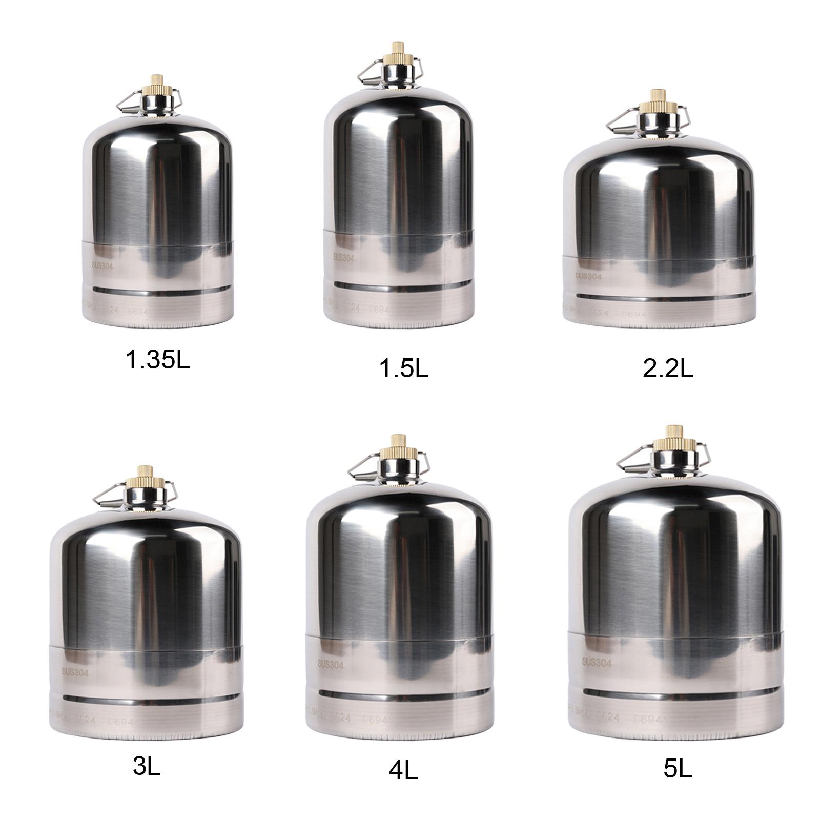 Camping Gas Tank Practical Refillable Empty Gas Tank Cylinder, Camping Gas Fuel Container for Outdoor Cooking