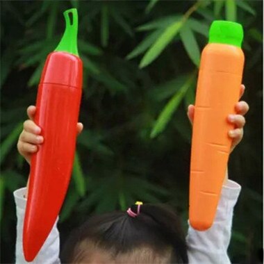 Sombrilla plegable de tres verduras para niños con dibujos animados de Chile, zanahoria, maíz, rábano, sombrilla, protección solar uv a prueba de viento