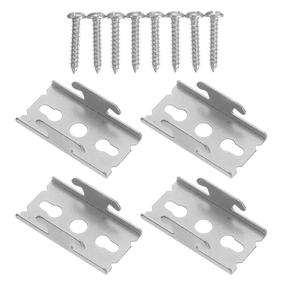 2 sets Iron Curtain Rod Brackets Vintage Window Double Curtain Rod Brackets