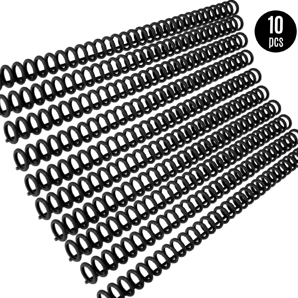 Kw-trio 10 stk plastik 30- hullers løse bladbindere ringbindende pigge kamme 85 ark kapacitet til diy papir notesbog album: Rosenrød