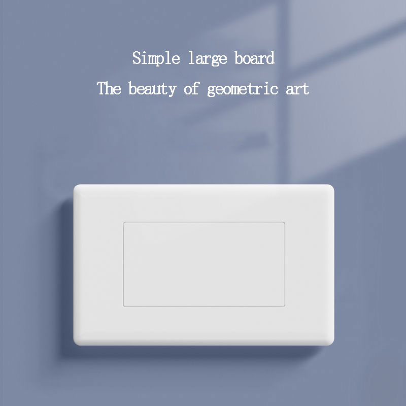 Leere Abdeckung im US-Standard-18-Typ, mittelgroß, groß, Vier-Positionen-Anschlussdose, Abdeckung für dunkle Box-Schallwandabdeckung, hässliche blinde Platte