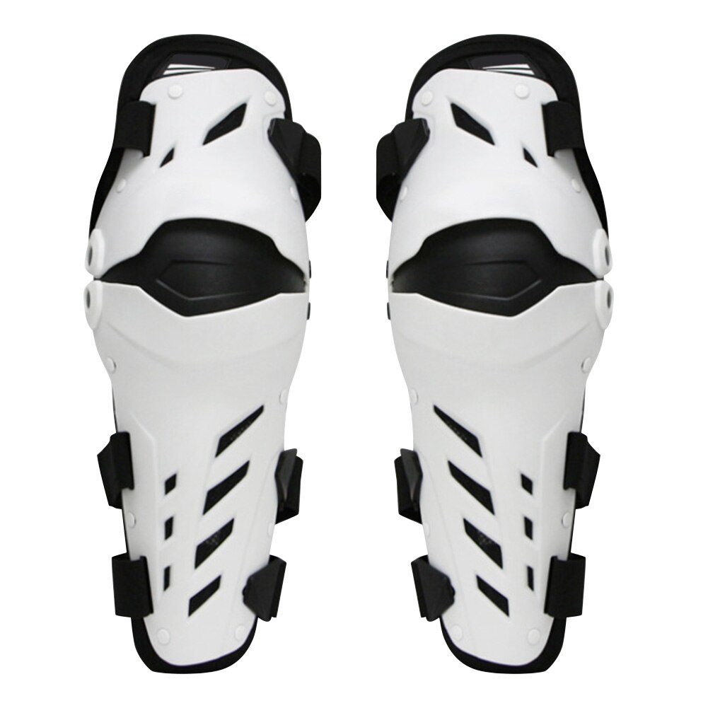 1 Pair Motorcycle Knee Protector Protective Gear Knee Guards Kit Kneepad Free Riding Thickening Protection Moto Accessories: White