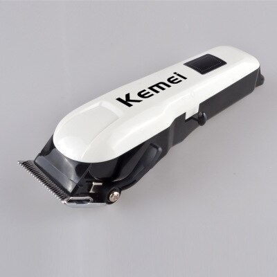 Kemei KM-809A profissional máquina de cortar cabelo display lcd casa recarregável aparador cortar cabelo cortador ferramenta estilo