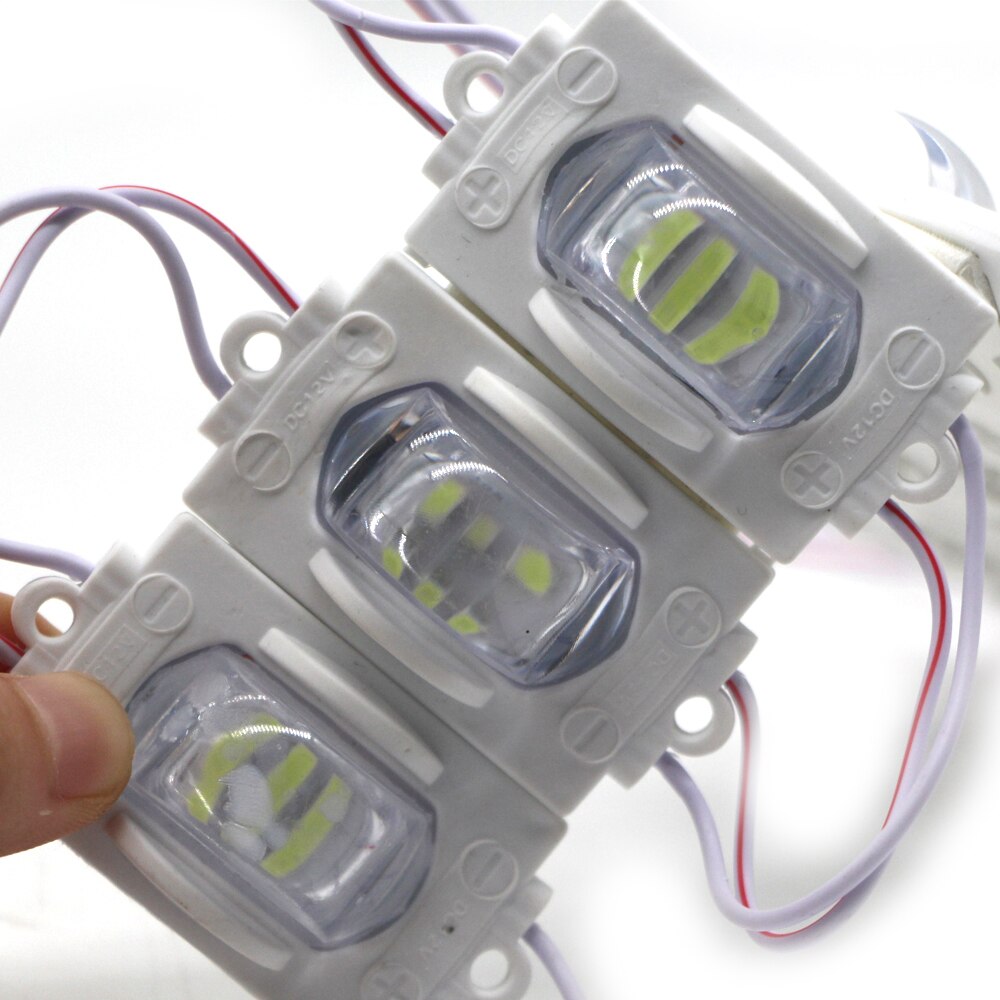 5730 Super Bright 12V LED Module for car lights injection lens Advertising Sign IP65 Waterproof tape lamp 3M Foam Self Adhesive