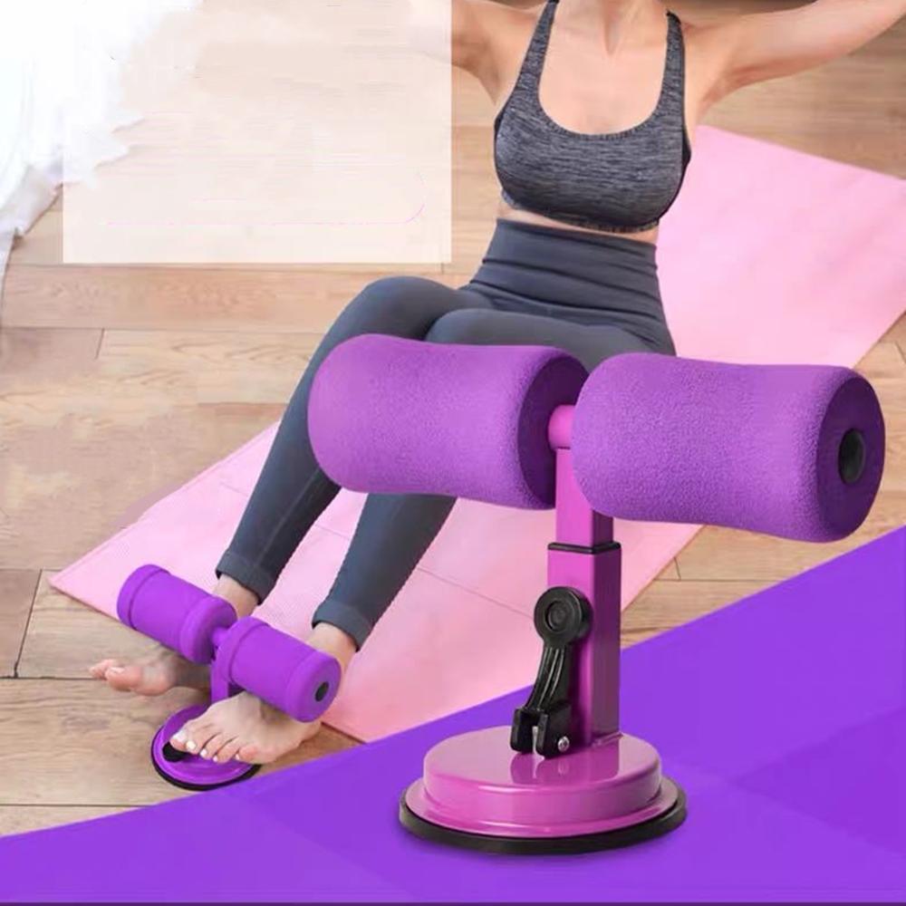Suction Sit Up Aids T Bar Portable Ankle Support Sit-up Rack for Waist Abdomen Training and Gym Exercise Fitness THANKSLEE