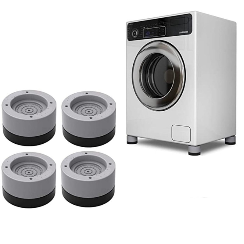 4 stk vaskemaskine universal faste gummifødder anti vibrations fødder puder vaskemaskine fødder faste puder vask