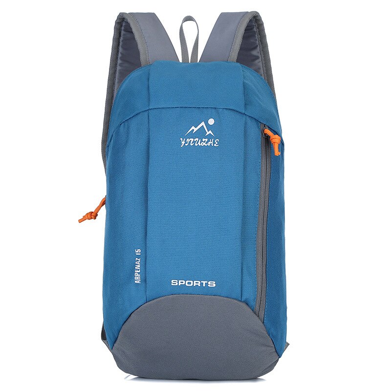 10L Outdoor Sport Licht Gewicht Waterdichte Rugzak Reizen Wandelen Tas Rits Verstelbare Riem Camping Knapzak Mannen Vrouwen Kind: 6C Moroccan blue