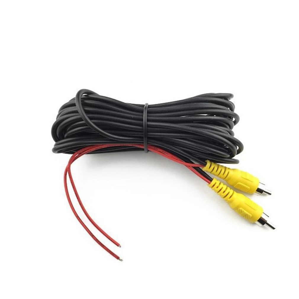Car Rear View Camera Extension Line Automobile Rear View Back-up Reversing Camera Extension Cord Car DVR Assistance Line: Default Title