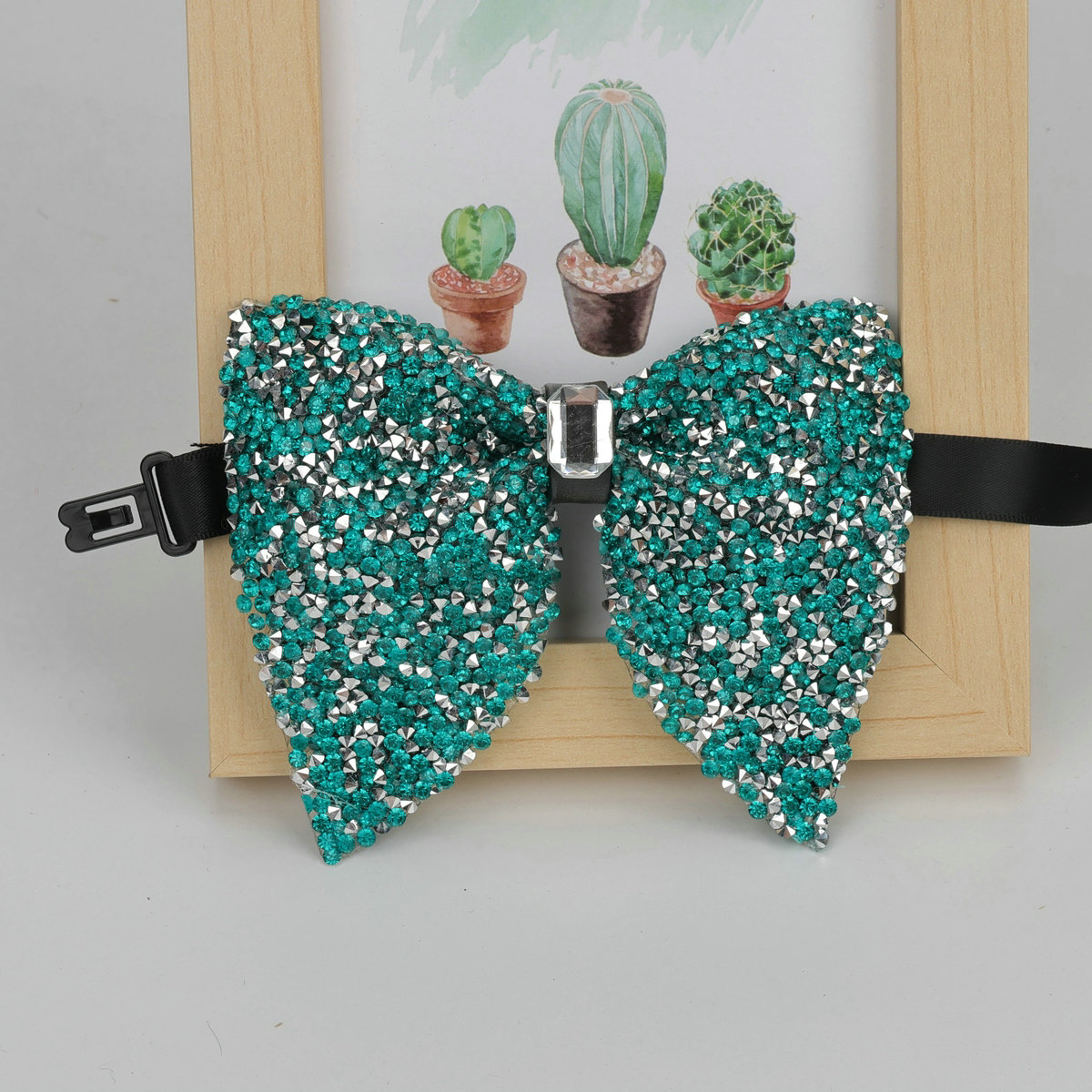 Nueva de lujo, pajarita grande con diamantes de imitación, pajarita grande negra dorada brillante para hombres, corbatas para de boda y negocios, accesorios de: Multicolor