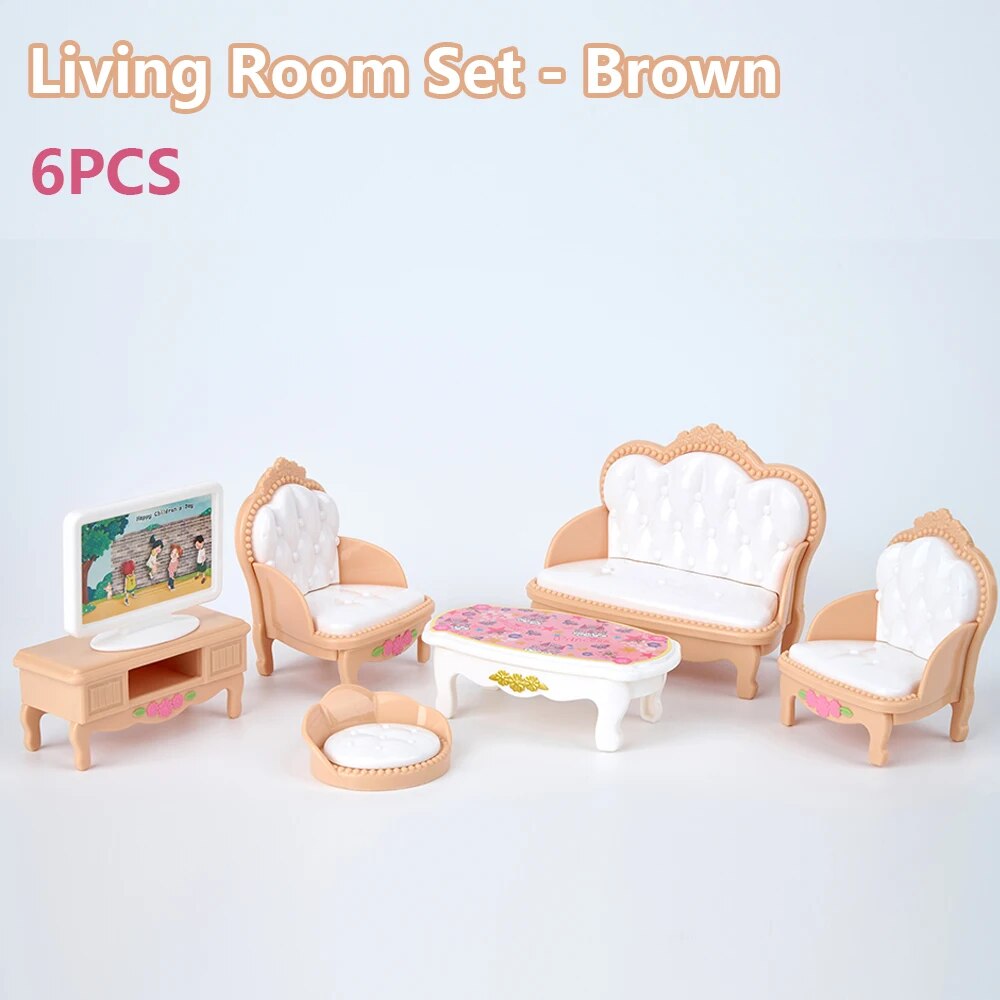 Offre spéciale mignon Kawaii rose 10 articles/Lot Miniature maison de poupée meubles accessoire enfants jouets cuisine choses de cuisine pour fille: green