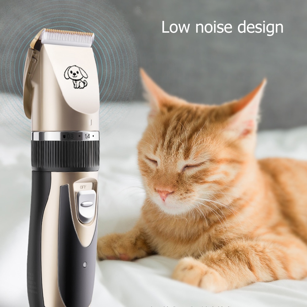 Low-Noise Oplaadbare Hond Haar Trimmer Cutter Machine Huisdier Kapsel Usb Elektrische Grooming Huisdieren Hair Cut Clipper