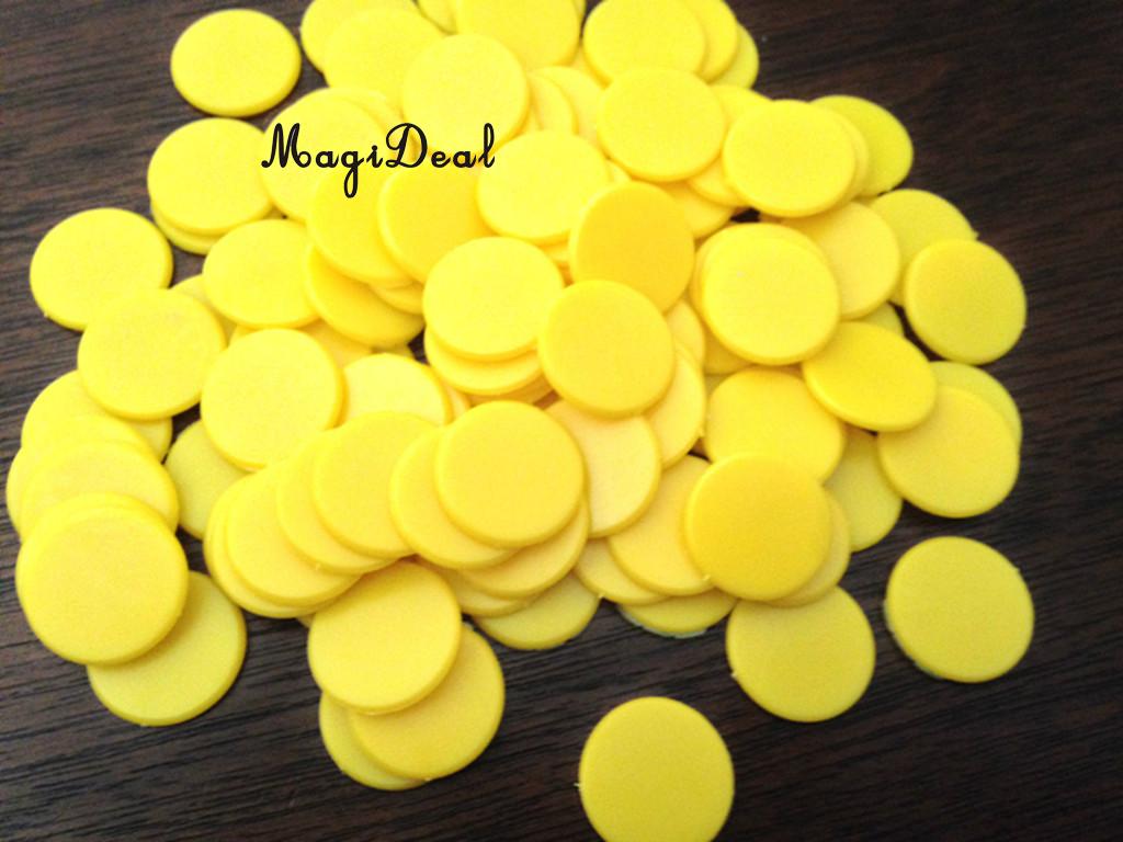 100x 18mm Plastic Counters Board Game Party Table Game Tiddlywinks Teaching Aid Math Counting Toys for Kids Children