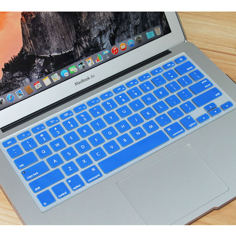 17 Colors US Keyboard Cover Silicone Skin Gel Case for Macbook Air 13" 15" 17"/Macbook Air Pro Protector
