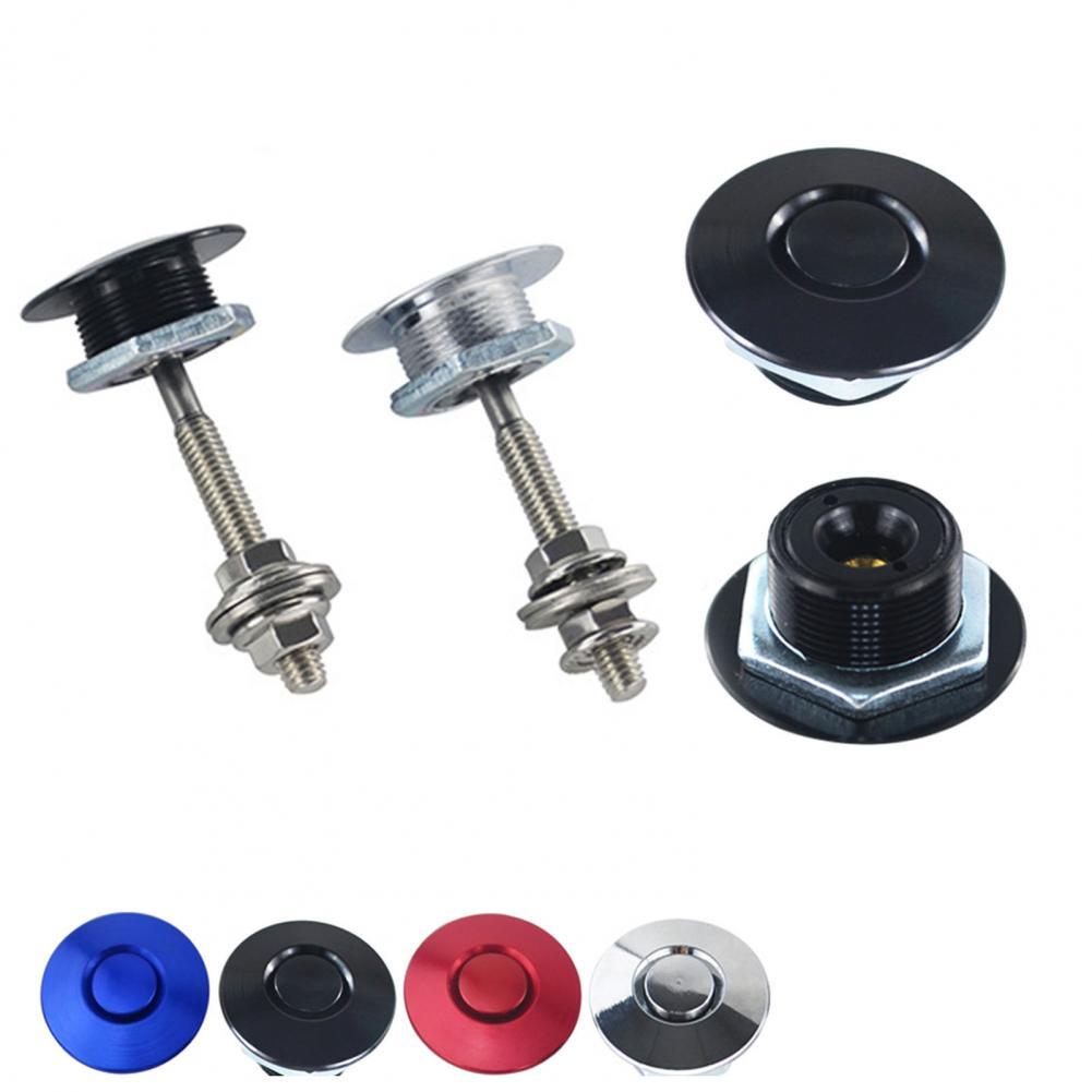 Universal 32mm Aluminum Car Quick Latch Push Button Billet Hood Pin Lock Set