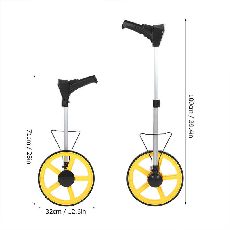 Distance Measuring Wheel Digital Display Gauge Roller Rangefinder Metric Inch Switching Measuring Tool