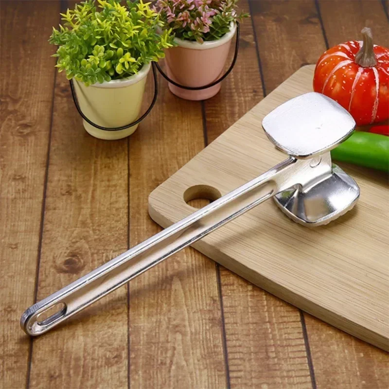 Martillo de Metal para carne de aluminio, 19 Cm, ablandador de carne pesado y duradero, herramienta de cocina para el hogar, 1 Uds.