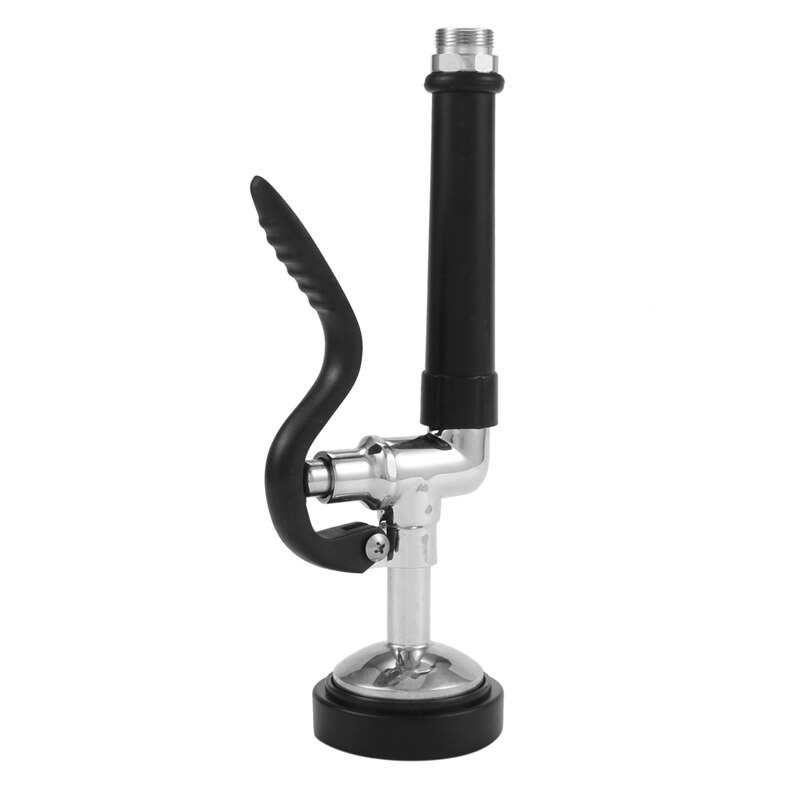 Pre Rinse Sprayer Commercial Kitchen Faucet Parts Chrome Finished (Black): Default Title