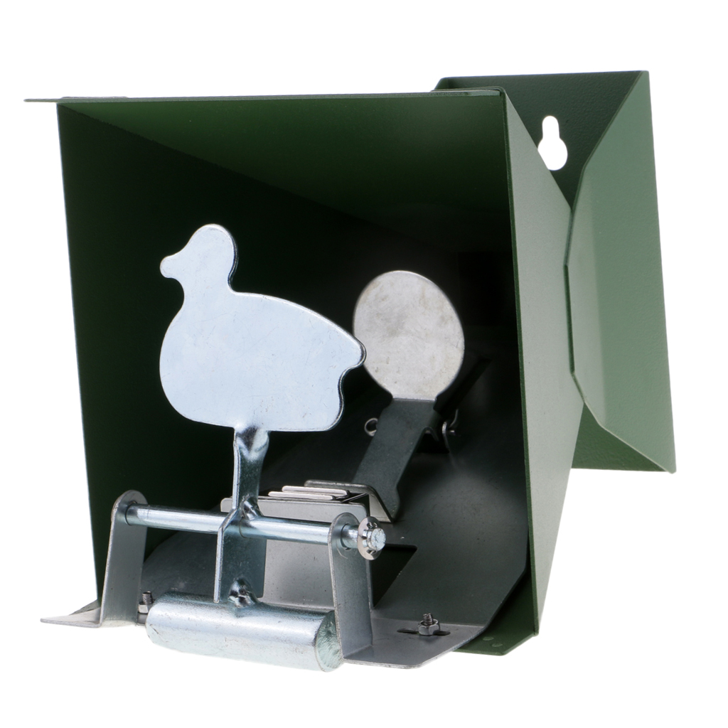 Zurücksetzende zielscheibe 2.5mm, robuste stahlkugelfalle & zielscheibe 14 x 14cm