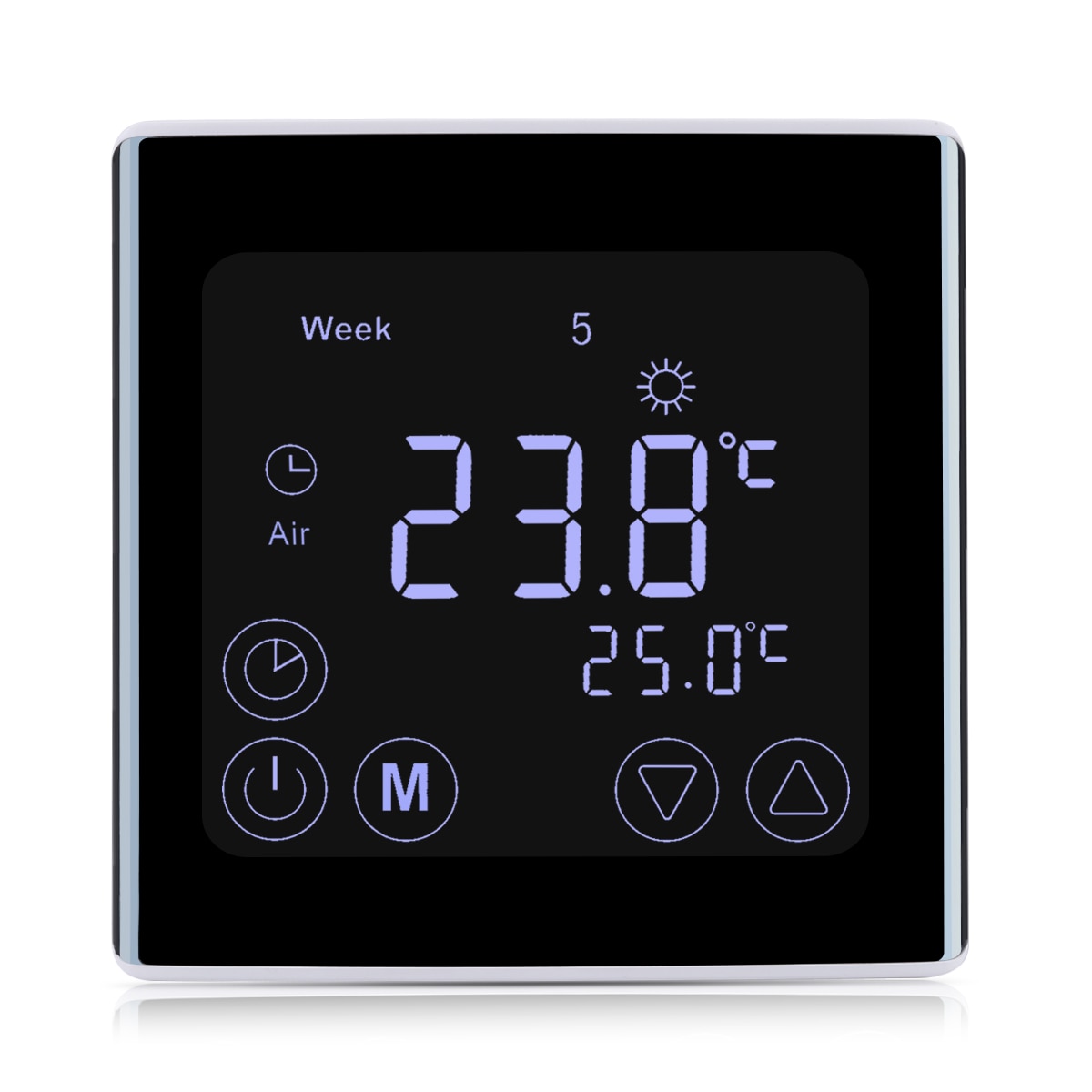 BYC17.GH3 Smart Lcd Touch Screen Thermostaat Ac 85-250 V Thermometer Muur Opknoping Termometro Digitale Thermometer