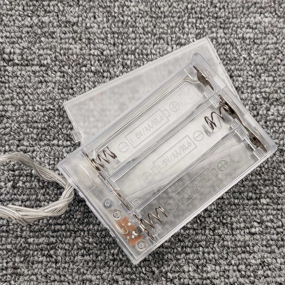 3 AA 4.5V Battery Holder Box Case With Switch AA Battery Holder Box Case With Switch Transparent