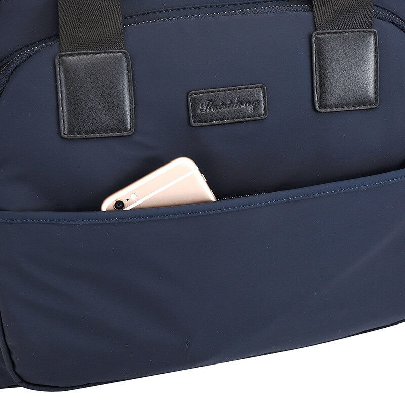 Briefcase Men's Business Bag Multifunctional Package Oxford Cloth Handbag Diagonal Bag Large Capacity Solid Zipper Handbag LD053