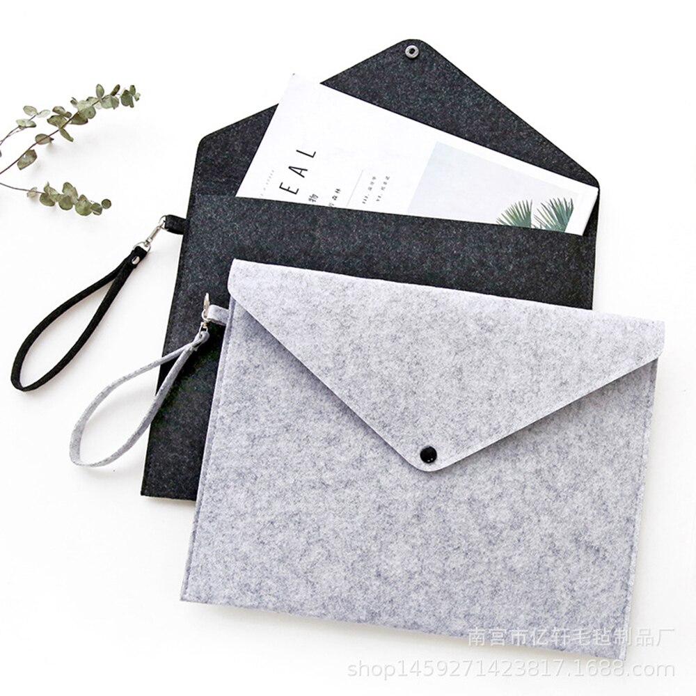 Large Capacity A4 File folders Felt Folder Expanding File Folder Paper Portfolio Case Letter Envelope Briefcase Filing Documents