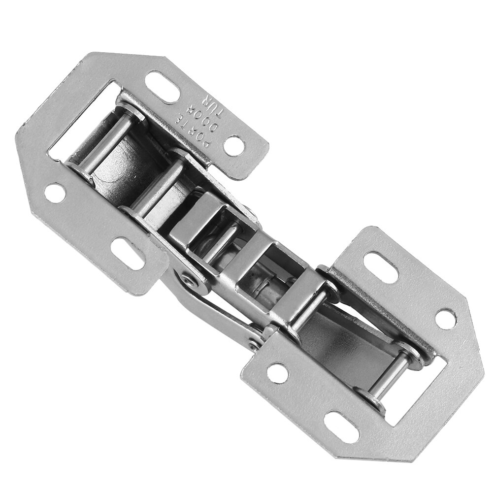 4 inch Cabinet Hinge 90 Degree No-Drilling Hole Cupboard Closet Door Buffer Hinges Soft Close with Screws Furniture Hardware