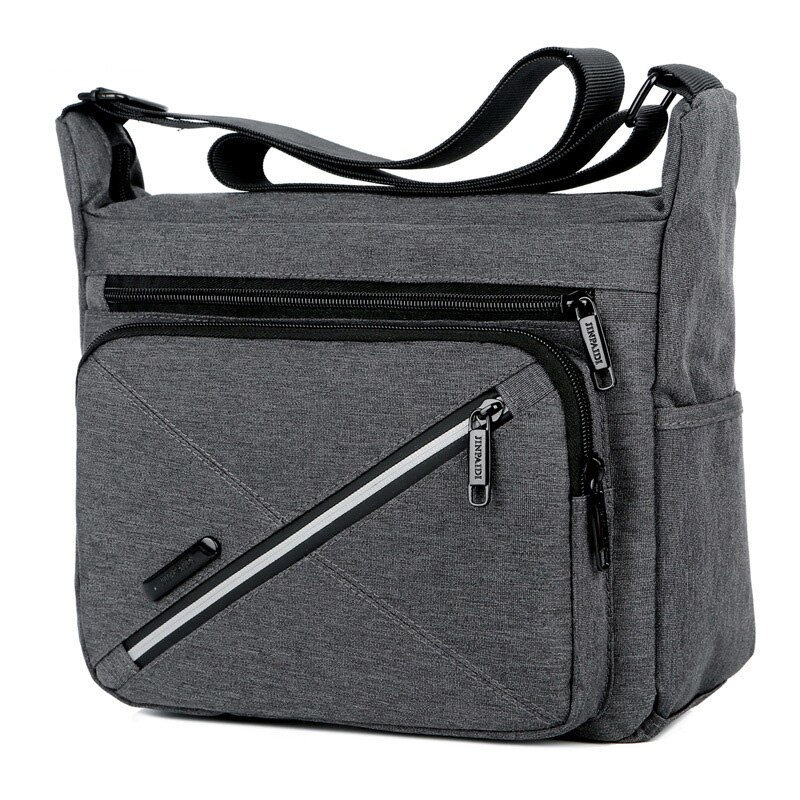 Waterproof Shoulder Bags Large Capacity Business Casual Messenger Bags Handbags Mini Briefcase For Men Sales XA500ZC: Gray 02