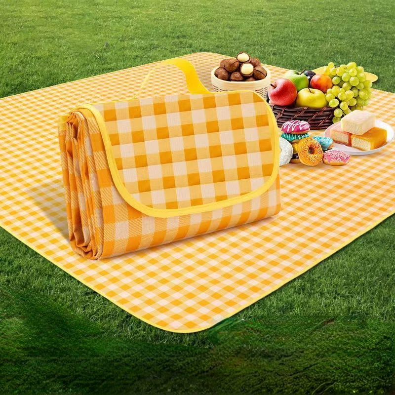 Outdoor Picnic Mat Waterproof and Moisture-proof Portable Foldable Field Camping Mat Tablecloth Tourist Mats Beach Blanket Pad