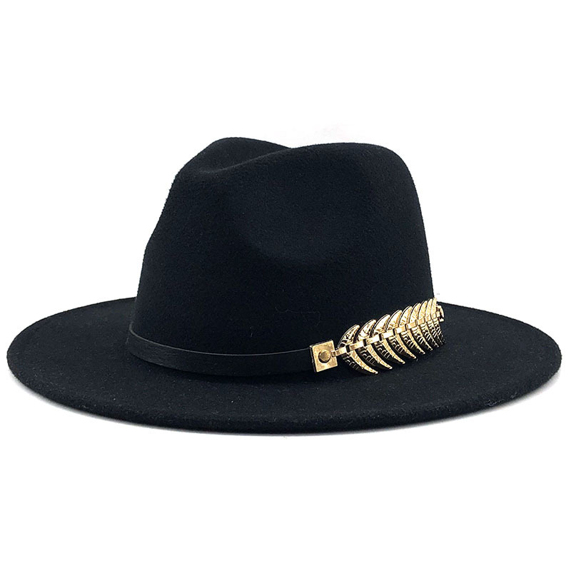 Specjalne kapelusze filcowe męskie kapelusze Fedora z paskiem kobiety Vintage Trilby czapki wełna Fedora ciepły jazzowy kapelusz Chapeau Femme Feutre Panaman kapelusz: MZ17050-7