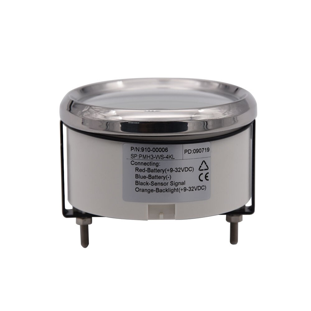 Tachymètre étanche pour bateau | 85mm rpm mètre avec sabot LCD 4000/6000/8000 RPM Tacho mètre avec rétro-éclairage rouge 12V 24V