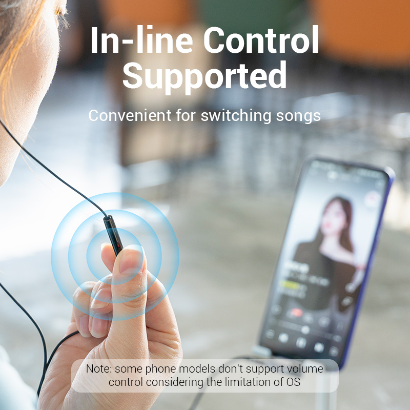 Vention Earphone Jack Adapter USB C Male to 3.5MM Female AUX Audio Cable Adapter for Tablet Phone Honor Huawei P40 Xiaomi