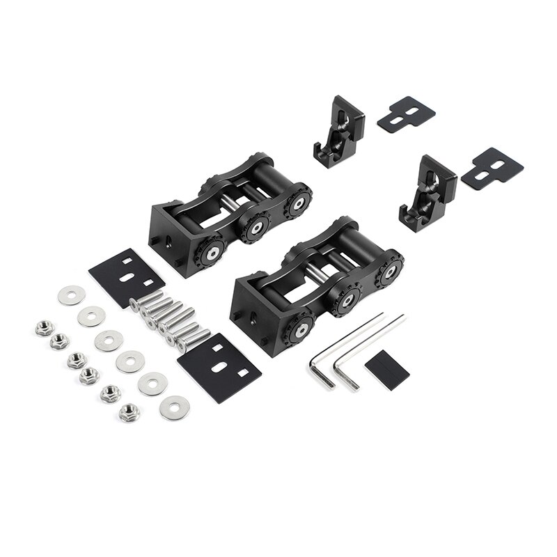 JL Hood Latches, Aluminum Car Hood Catch Set for Jeep Wrangler JL JLU & Jeep Gladiator JT: Black