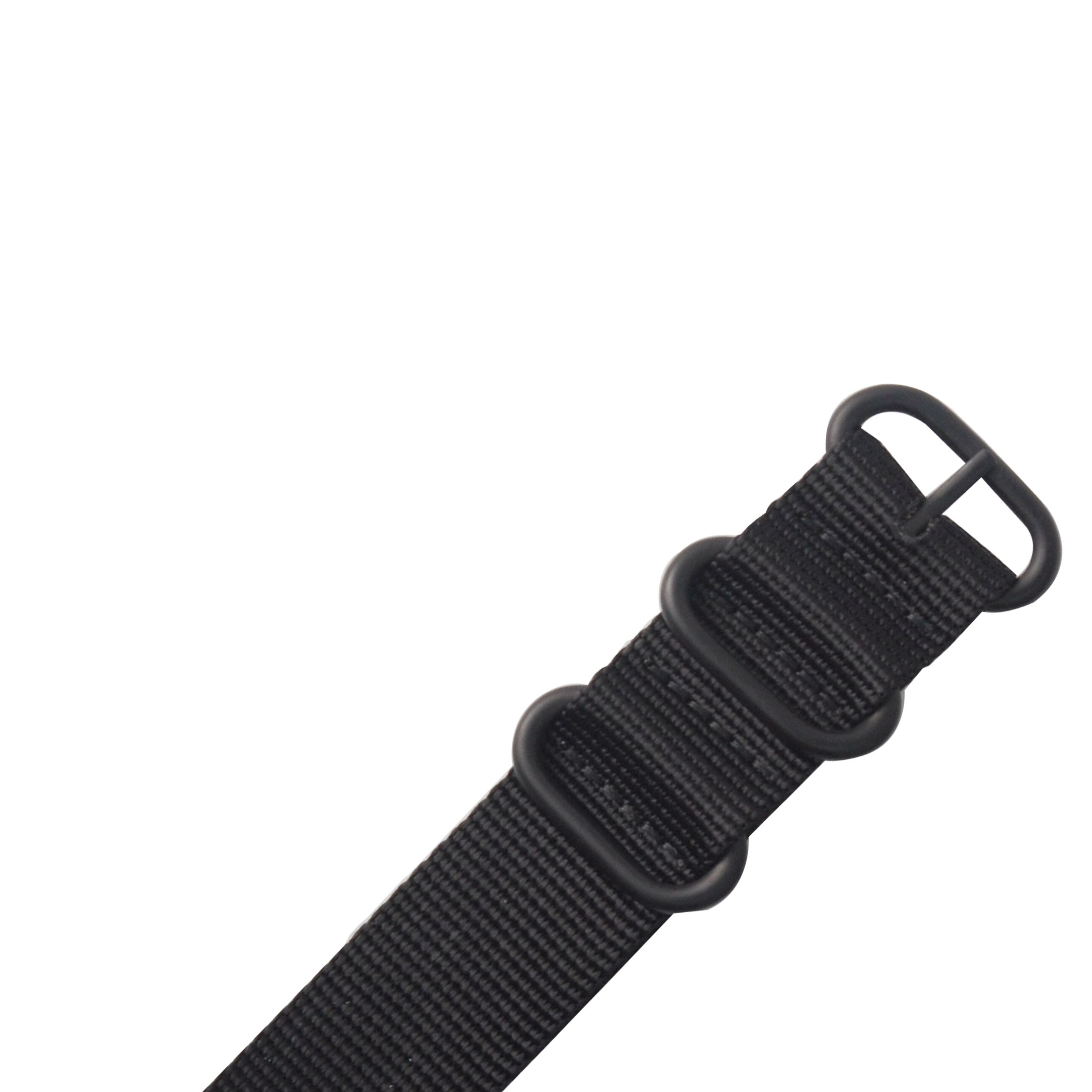 For Suunto D6 D6I Dive Computer Watch Nylon Strap Watchbands+ABS Adapters+Screwbars: Black