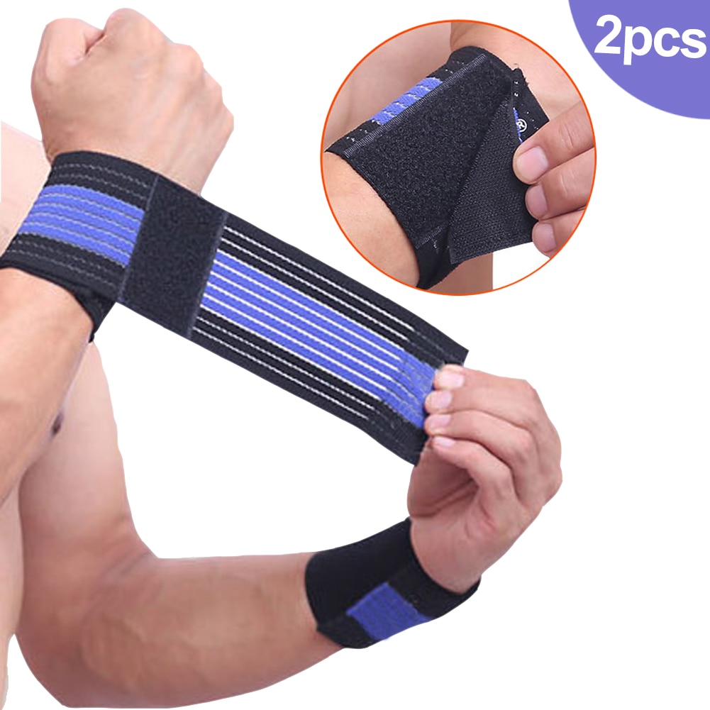 2 pièces haltérophilie sport bracelet gymnastique Fitness bandes à poignet pansement formation orthèse sécurité mains bandes HB88