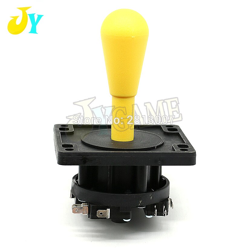 Amerykańnarty/hiszpańnarty styl drążek arkadowy 4 sposób 8 sposób HAPP styl drążek sterowy zero opóźnienia Stick trwałe Joypad Jamma automat robić gier: żółty