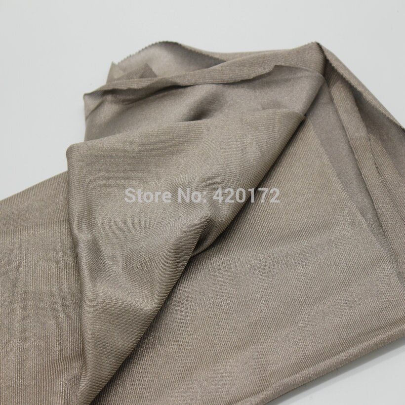 100%  silverfiber töjbart tyg strålskyddsmaterial silver ledande tyg ksilver 1#  med bra